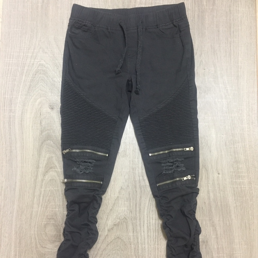 Moto-Style Joggers